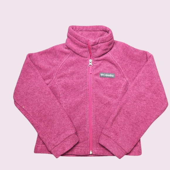 Columbia Girls Pink Fleece Jacket Size XXS - Picture 1 of 3